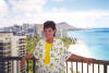 View of Diamond Head on Waikiki Beach