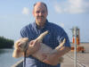 Doug with exhausted Peanut